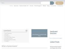 Tablet Screenshot of gynecomastia.org
